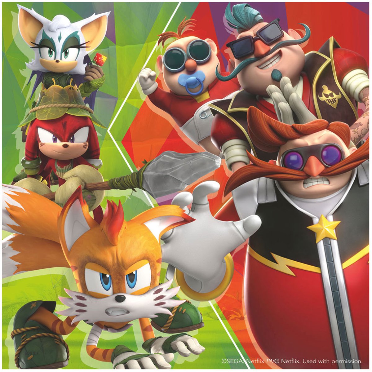 Ravensburger - Sonic Prime Puzzle 3x49 Teile.