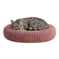 Peluvio koya – rond kattenmand – maat m – hoge zachte randen voor hoofd nek – knus warm – antislip onderkant – uitneembaar kussen wasbare hoes – comfortabel rustplekje