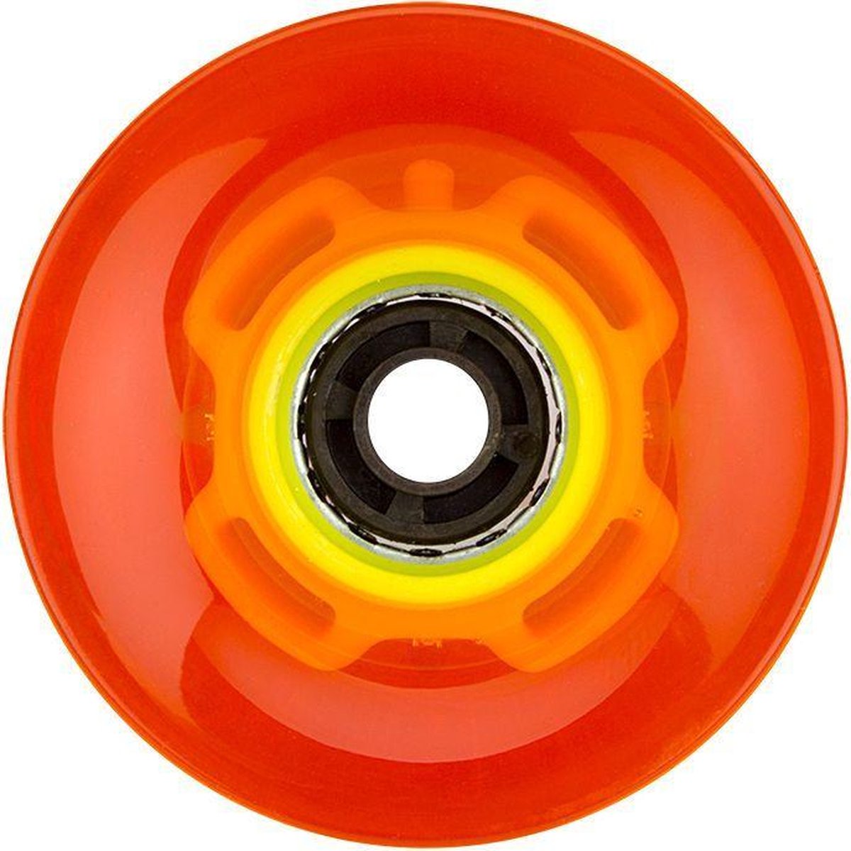 Nijdam led wielen voor flip grip board - 60 x 45 mm - fluororanje fluorgeel 60 mm