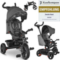 Lionelo haari - driewieler - drankhouder - 2in1 - draaibare zitting – rubberen onderhoudsvrije wielen – vrij wiel – schuifstang voor ouders – luifel – mand en tas – bekerhouder – groeit mee – vanaf 18 maanden tot 25 kg