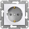 Schneider electric asfora stopcontact inbouw randaarde beveiliging - wit