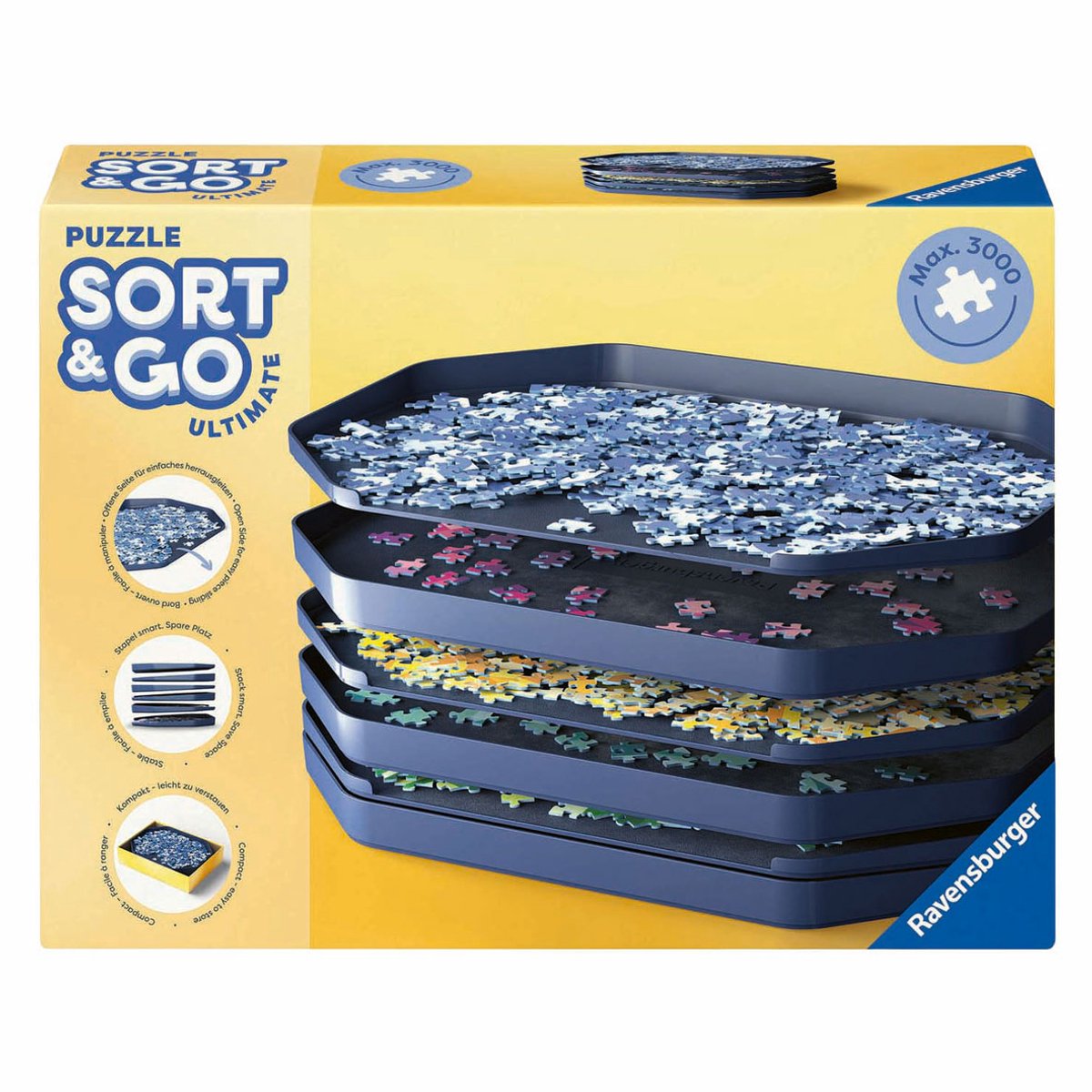 Ravensburger puzzel sorteerset premium - puzzel organizer - 6-delig.