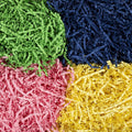 Creativ company crinkle papier blauw donkergroen roze en geel 4x50 gr