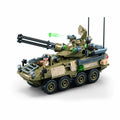 Sluban army oef stryker ads bouwspeelgoed kinderen vanaf 6 jaar – constructiespeelgoed modelbouw – bouwdoos met 320 bouwstenen – m38-b1258