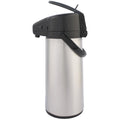 Thermos pompkan - rvs - 2l2 - mat - met hendel en venster