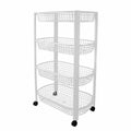 Sunware codil - trolley op wieltjes - l47xb26xh79cm - wit