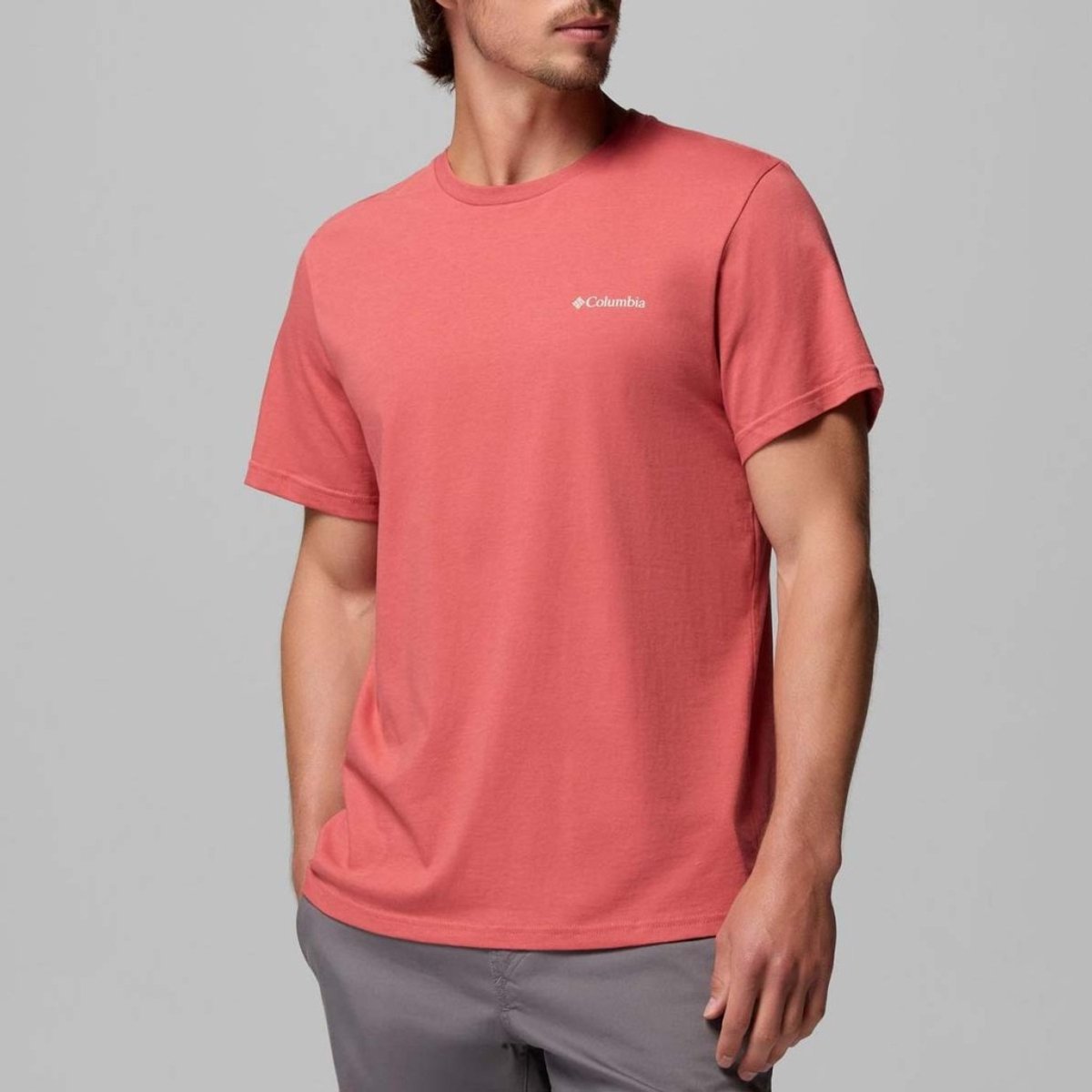Columbia csc™ outdoor back graphic tee heren outdoorshirt - washed red, shining landscape s
