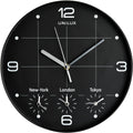 Unilux on time klok - metallic grijs wit