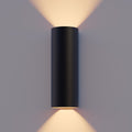 Calex led wandlamp florence - ovaal - led up down - verstelbare stralingshoek - 8w - tuinverlichting - modern design - warm wit licht - voor binnen en buiten - zwart