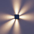 Calex altamura solar wandlamp - tuinverlichting op zonne-energie - buitenlamp met dag nacht sensor - warm wit licht - zwart