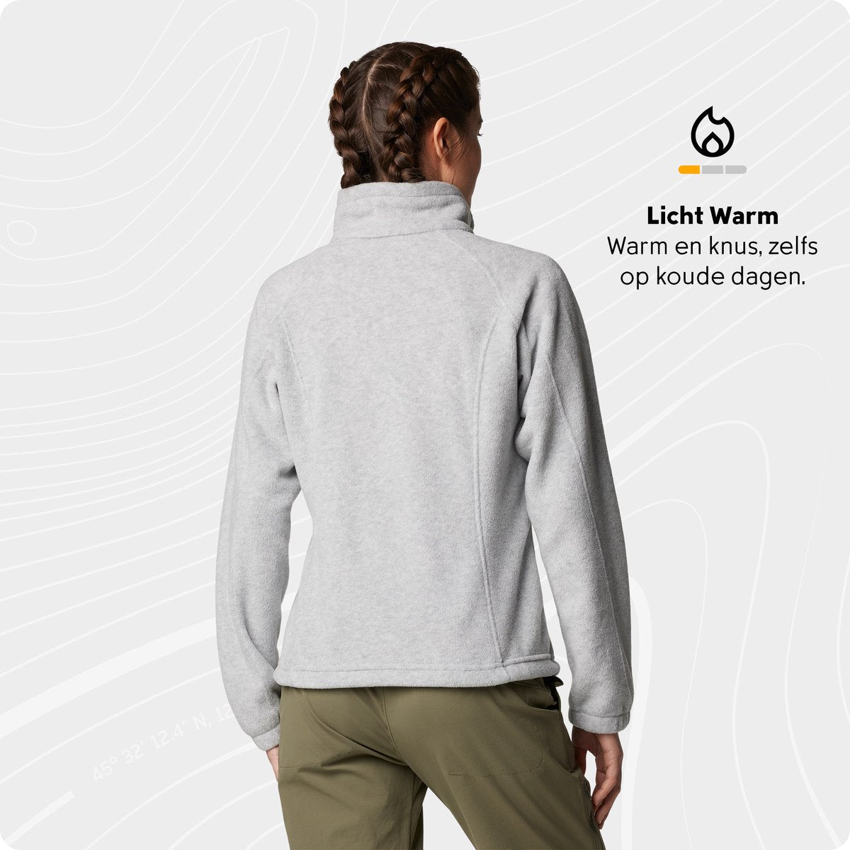 Columbia benton springs - fleece vest dames - extra zacht en warm - grijs - maat xl