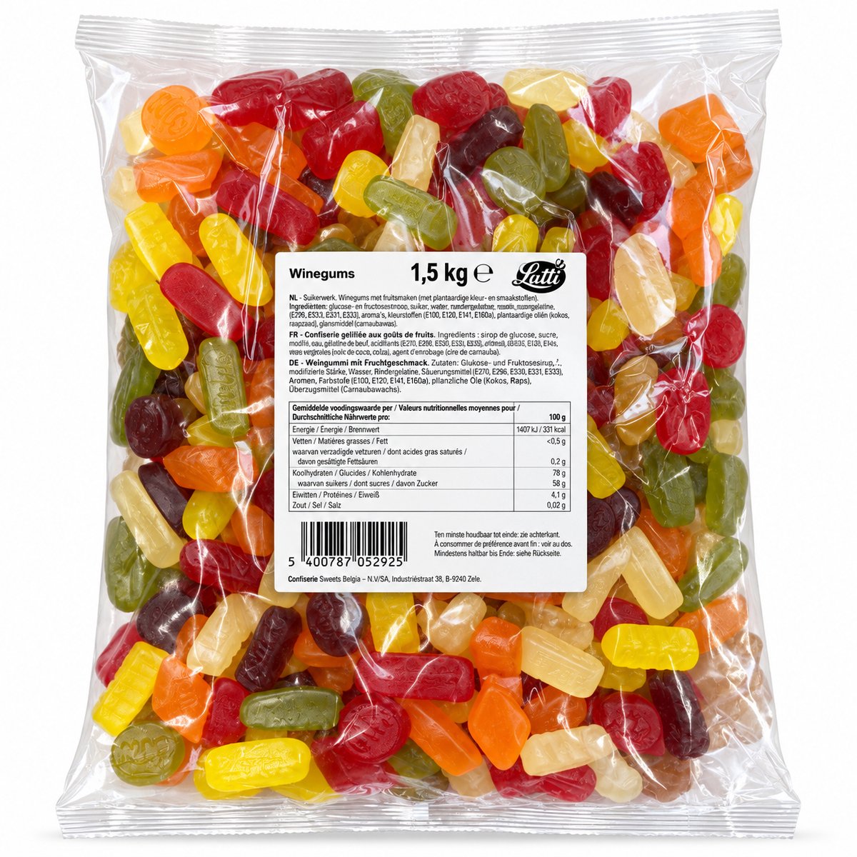Lutti winegums 2x1,5kg