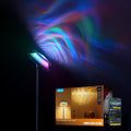 Govee slimme vloerlamp 170 cm matter rgbicww - ripple wall wash verlichting - drie lichtzones - projectieverlichting