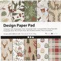 Creativ company design papier blok 15 kerst 152x15.2 cm 120 g 50 vellen rood