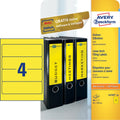 Avery ordnerrugetiketten 192 x 61 mm geel 80 stuks