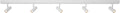 Nordlux - spot omari 5 lichts balk l 118 cm wit