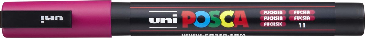 Uni Posca PC3M Acrylmarker Fuchsia – runde Spitze bis 1,3 mm