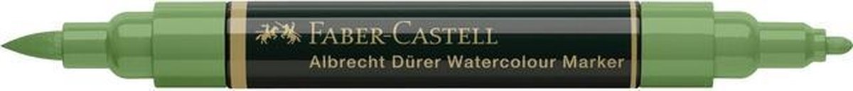 Faber-castell aquarelmarker - albrecht durer - 167 permanent olijfgroen - fc-160467