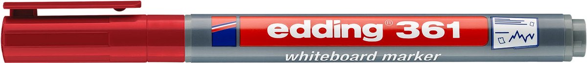 Whiteboard-marker edding 4-361002 rood e-361