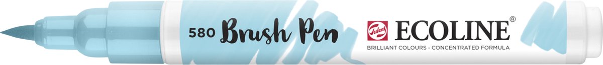 Brushpen ecoline - - pastel blauw - talens