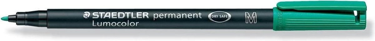 Staedtler speelgoed | creatief artwork diy - lumocolor permanente marker - groen - 1 stuk