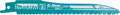 Makita b-05038 reciprozaagblad - 128 x 7 18tpi - metaal kunststof (5st)