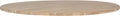 Woood tablo tafelblad rond - eiken - onbehandeld - 2,4x120x120