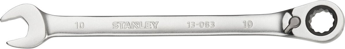 Stanley - fatmax omkeerbare ringsteeksleutel met ratel 10mm - steeksleutel - sleutelgereedschap - 1 stuk(s)