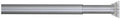 Sealskin douchegordijnstang - klemstang - aluminium - 155-255 cm - mat aluminium