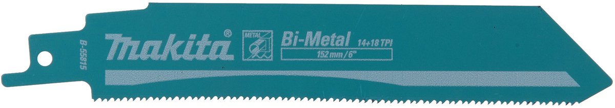 Makita 132mm reciprozaagblad staal - b-55815