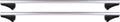 Gedankenträgerset Fly Bar 100 kg 124 cm Aluminium silber