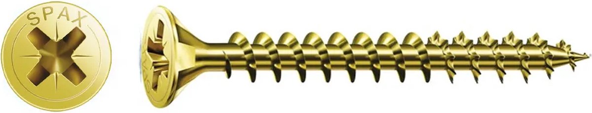 Spax houtschroef 3.0x30mm - philips z1 - 100 stuks