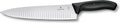 Victorinox swiss classic koksmes - 25cm - kuiltjes - fibrox - zwart