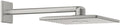 Grohe rainshower hoofddouche+arm vierkant supersteel