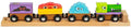 Bigjigs Monsterzug aus Holz, 4-teilig.