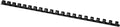 Q-connect bindrug 10mm 21 rings 100 stuks zwart