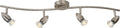 Lucide caro-led - plafondspot (plafondlamp) - led - gu10 - 4x5w 2700k - mat chroom