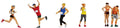 Noch 15890 h0 marathonlopers figuren geverfd