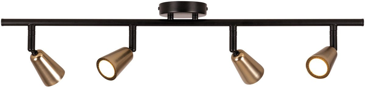 Lucide tiana - plafondspot (plafondlamp) - 4xgu10 (mr16) - champagne kleur - essential