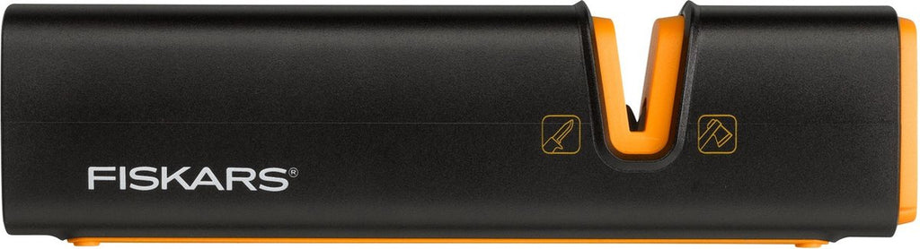 Fiskars bijlslijper - messenslijper - met antislip pads - 16,5 cm