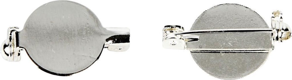 Creativ company creotime broche speld 20 mm zilver 5 stuks
