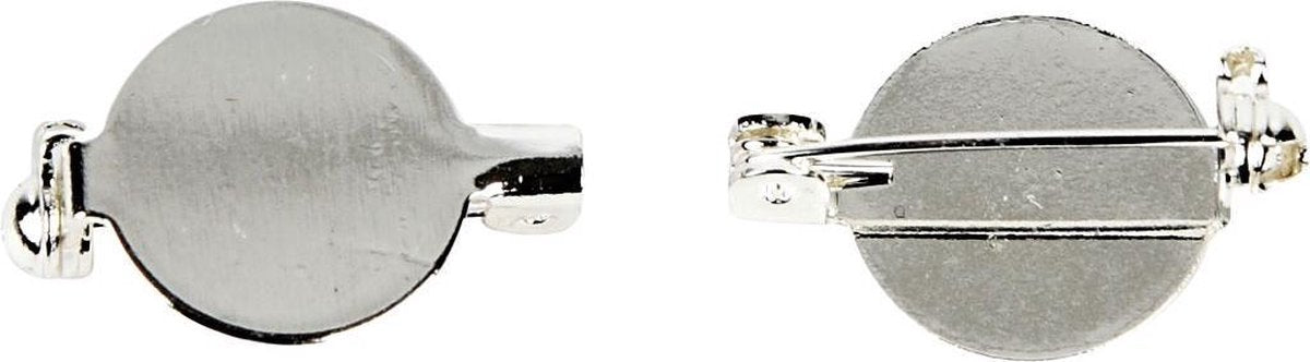 Creativ company creotime broche speld 20 mm zilver 5 stuks