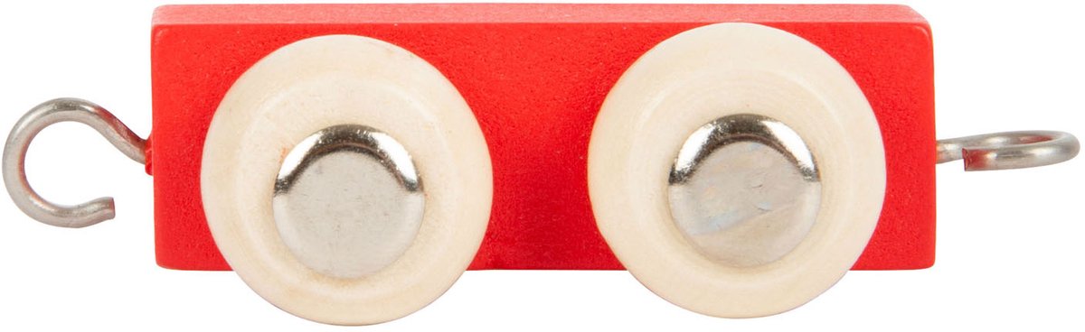 Small Foot - roter Holzbuchstaben-Zuganhänger - 12 Stück