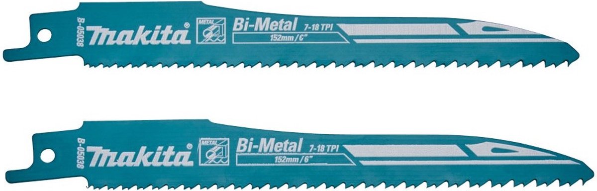 Makita b-05038-2 reciprozaagblad staal universeel 132mm