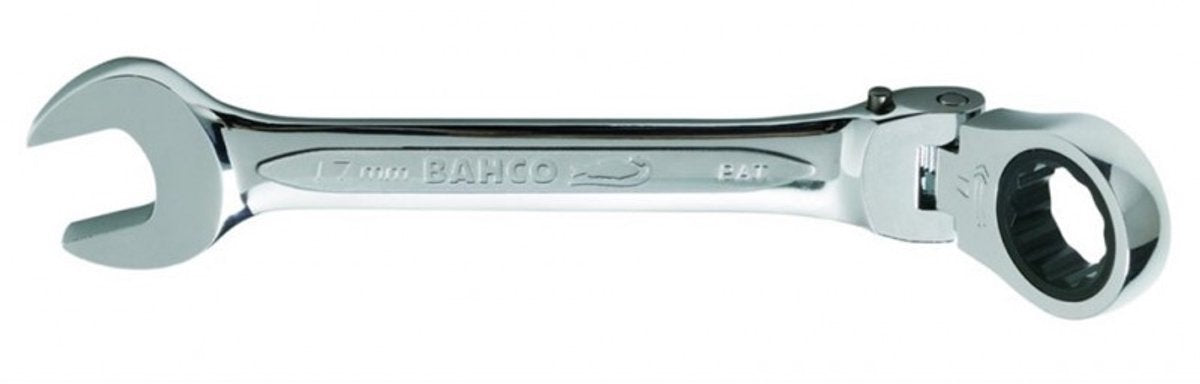 Bahco 17mm ringsteeksleutel met ratel 41rm flex kop - 41rm-17