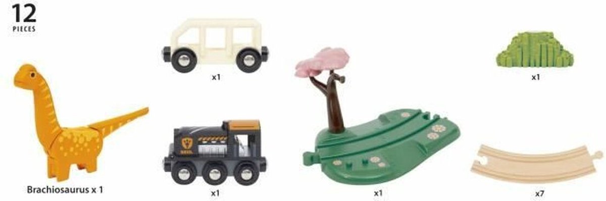 Ravensburger brio treinset dino - 12dlg.