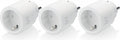 Deltaco smart home 3x slimme draadloze stekker - wifi - 10a - 2400w - timer - wit