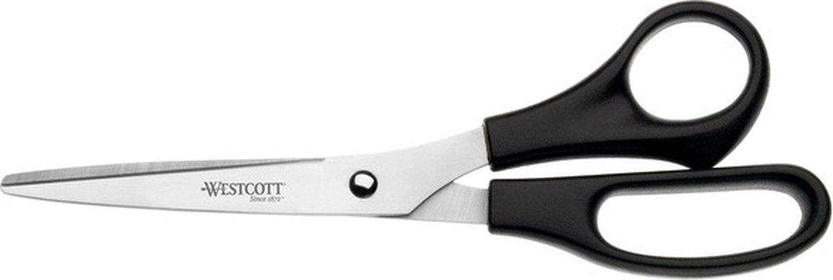 Quantore schaar westcott buro 210mm rvs met kunsstof grip linkshandig