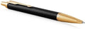 Parker im balpen | premium zwart | medium punt blauwe inkt | geschenkdoos