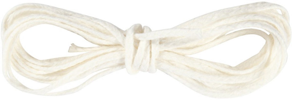 Docht der Firma Creativ für getauchte (Durchmesser 22–30 mm) und gegossene Kerzen (Durchmesser 60–80 mm), 3 m